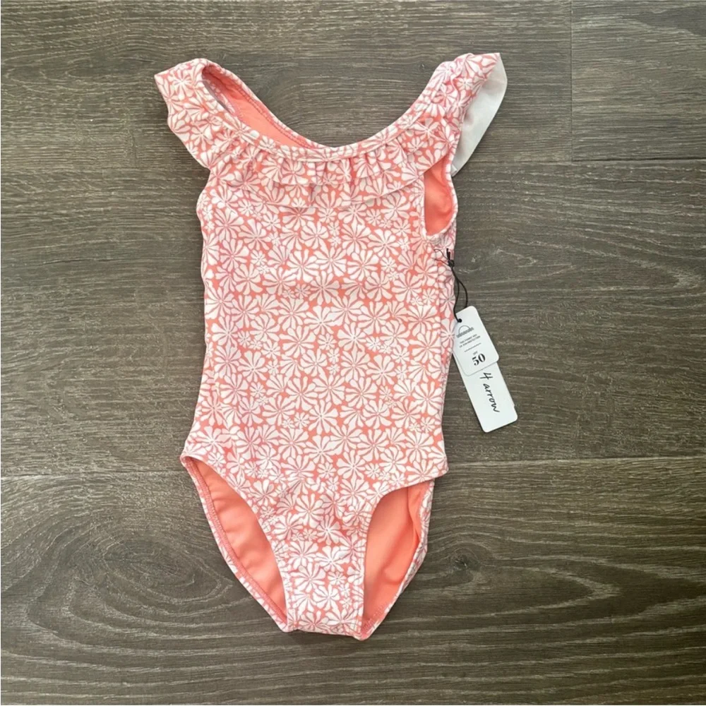 Feather 4 Arrow Vacay Ruffle One-Piece - Size 4 NEW!